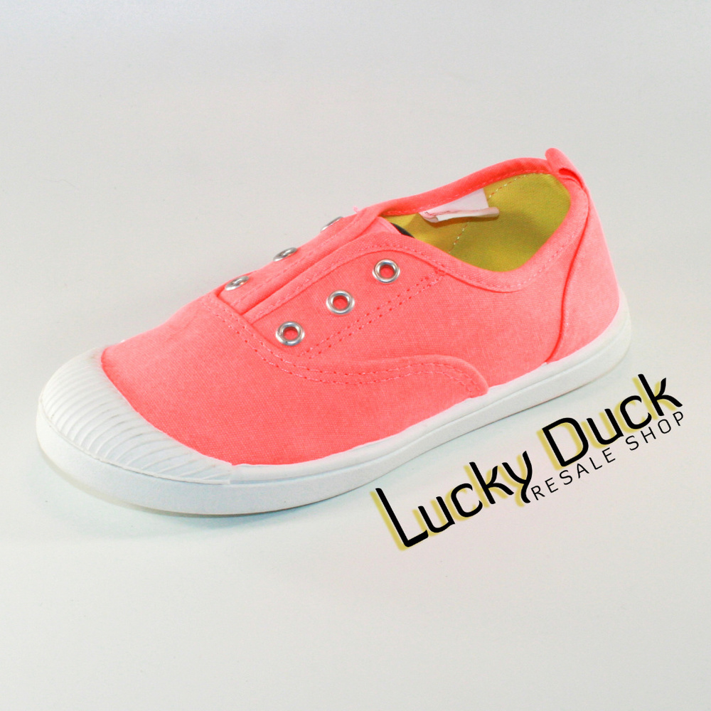 NEW Cat & Jack Pink Mandy Laceless Sneakers Girl's